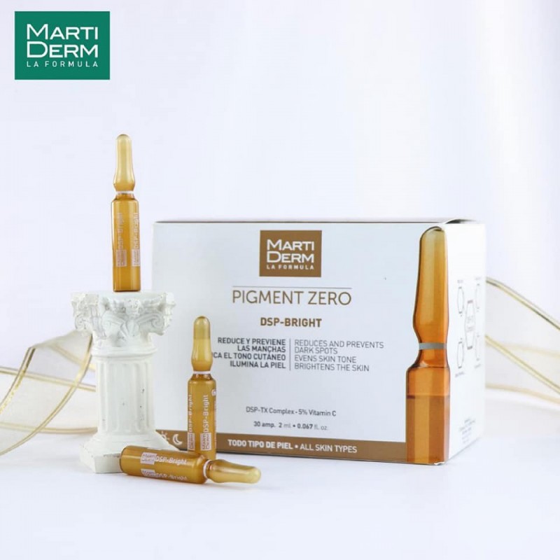 MartiDerm Pigment Zero DSP-Bright- Tinh chất căng bóng da